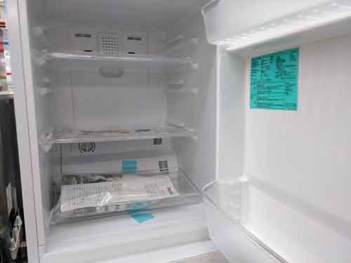 ハイアールの冷蔵庫138L　JR—NF140Kを店舗で確認！冷蔵部分