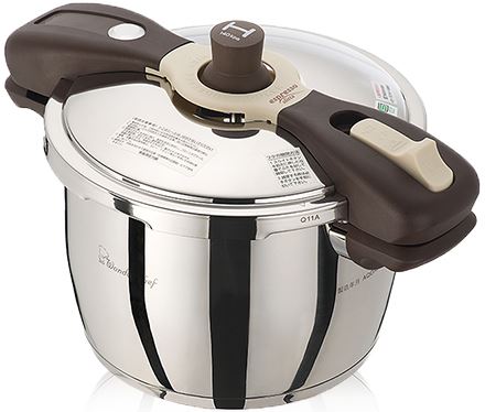 ワンダーシェフ魔法のクイック料理両手圧力鍋5.5L(AQDA55S)5.5リットルサイズ