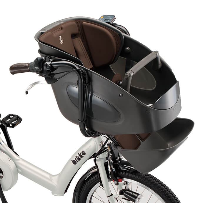 ブリヂストン電動アシスト自転車「bikke」「POLAR(ポーラ―)」「フロントチャイルドシート」