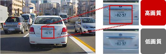 「ユピテルスーパーキャットA800DR」のドライブレコーダーは300万画素で車のナンバーもしっかりと記録