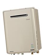 昔の風呂釜と違い給湯器は形もデザインもシンプル