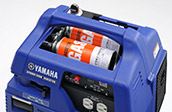 ガスボンベを使う発電機