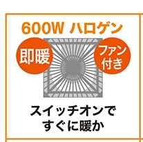 ニトリのコタツのハロゲンヒーター