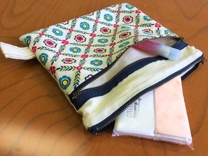 ハンドメイド作品 シンガ―ミシンで作ったポーチその2