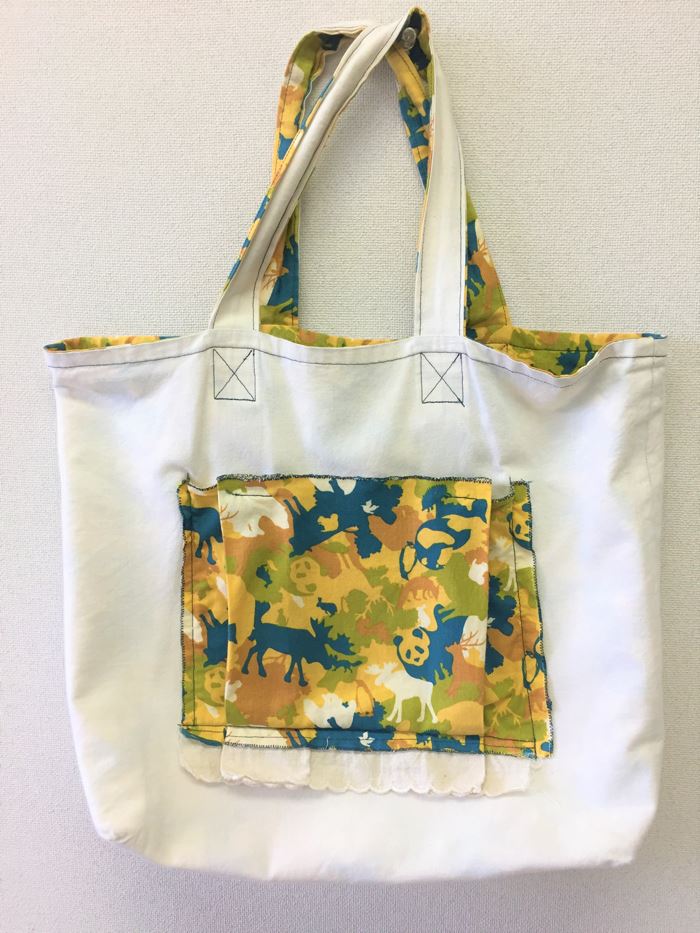 ハンドメイド作品 シンガ―ミシンで作ったトートバッグその1