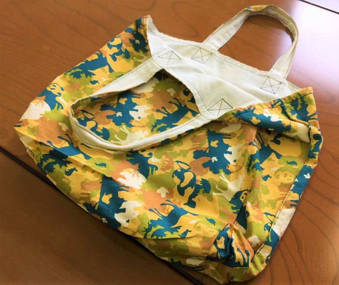 ハンドメイド作品 シンガ―ミシンで作ったトートバッグその2