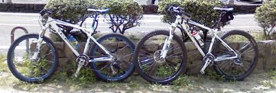 26インチと29インチのマウンテンバイクを並べてみると