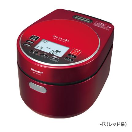 シャープヘルシオ炊飯器「直まぜ炊き」KS-PX10B-R (レッド系) 外観