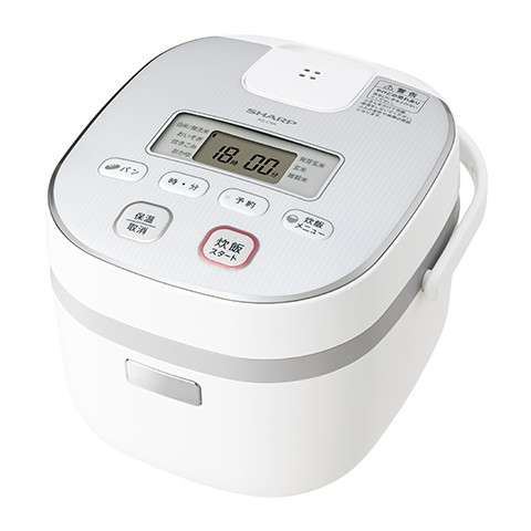 シャープジャー炊飯器 KS-C5KW ホワイト