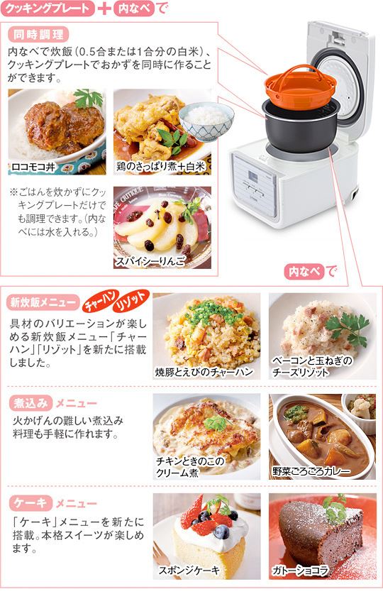 タイガー マイコン炊飯ジャー JAJ-A552炊飯器でお米とおかずが同時に調理できる!