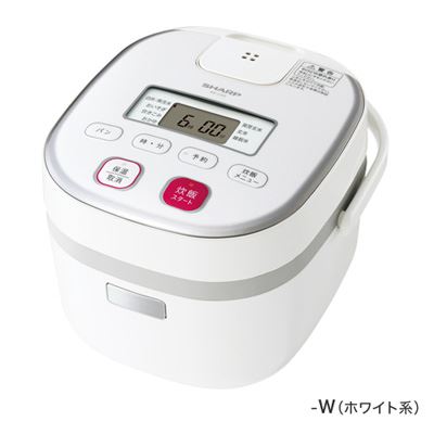 ジャー炊飯器 3合炊き ホワイト系 KS-C5G-W　シャープ